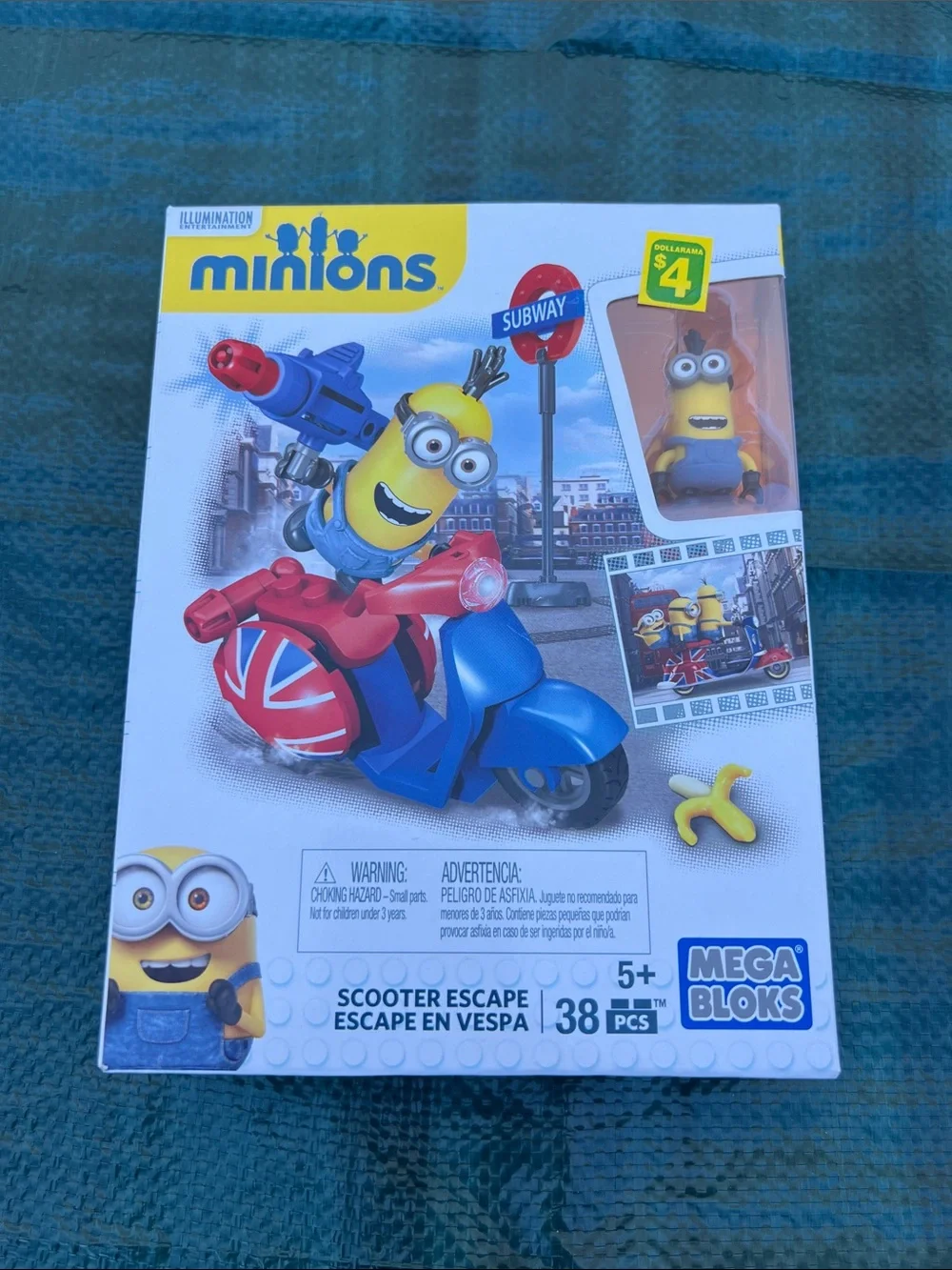 Minions Mega Bloks Scooter Escape Building Set